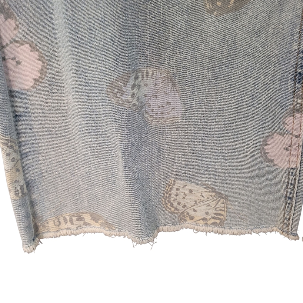 NOBO pull-on butterfly print flare leg jeans - XL (15/17)       G48 - Picture 3 of 7